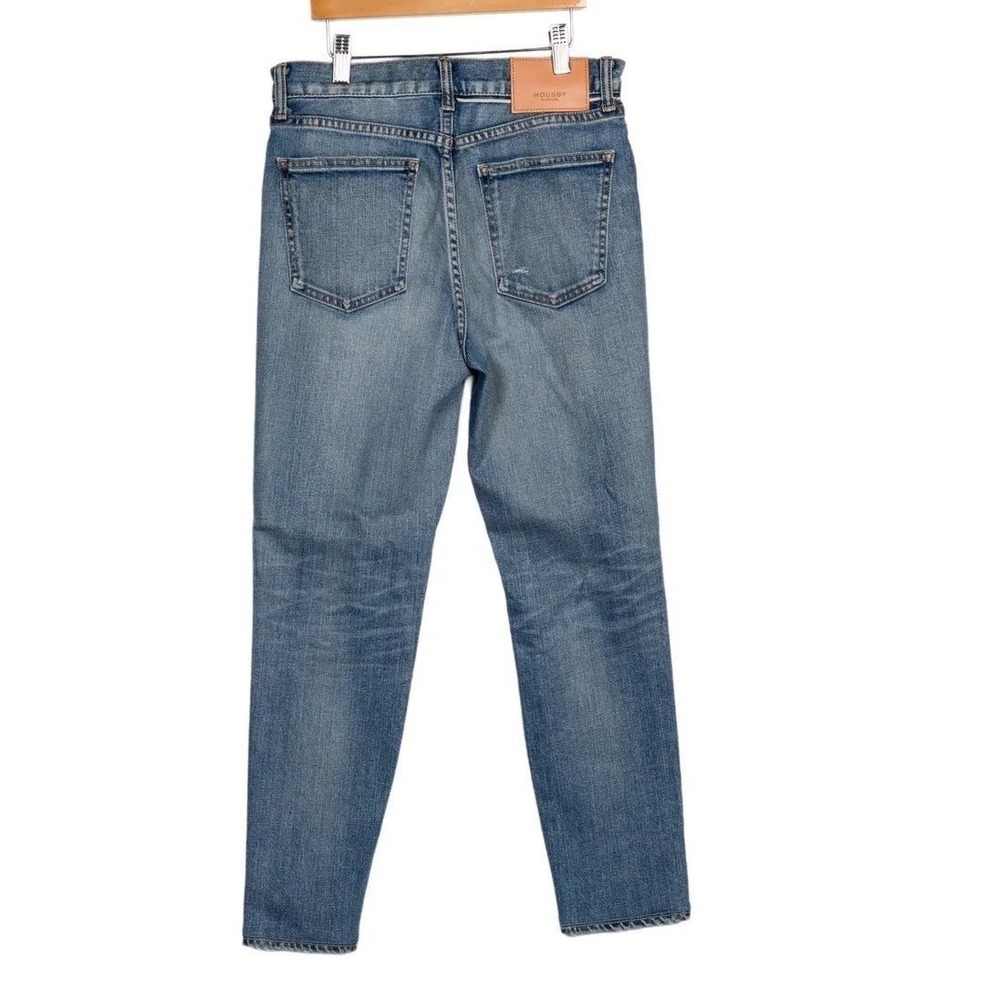 Moussy Vintage High‎ Rise Skinny Jeans Womens 27 Blue Excellent Distressed Japan - Picture 3 of 9